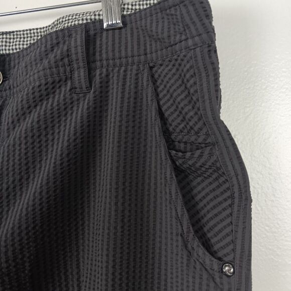 Lululemon Textured  Shorts Mens 36  Stretch Commission Golf Beach Grey - Picture 4 of 8